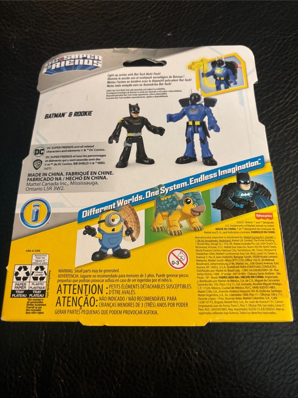 DC Comics Batman 2-Pack Action Figures - Black, Blue & Yellow - Picture 2 of 3